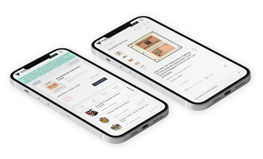 Oldlouis Auctions - Mobile Mockup