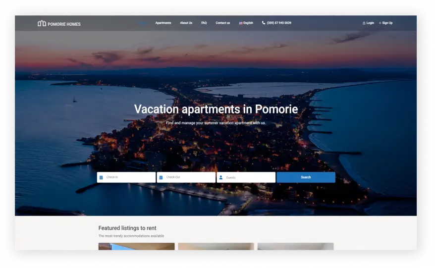 Pomorie - Desktop Screen